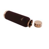 LA'FORTE Copper Water Bottle, Pure, 1000 ml  Maroon